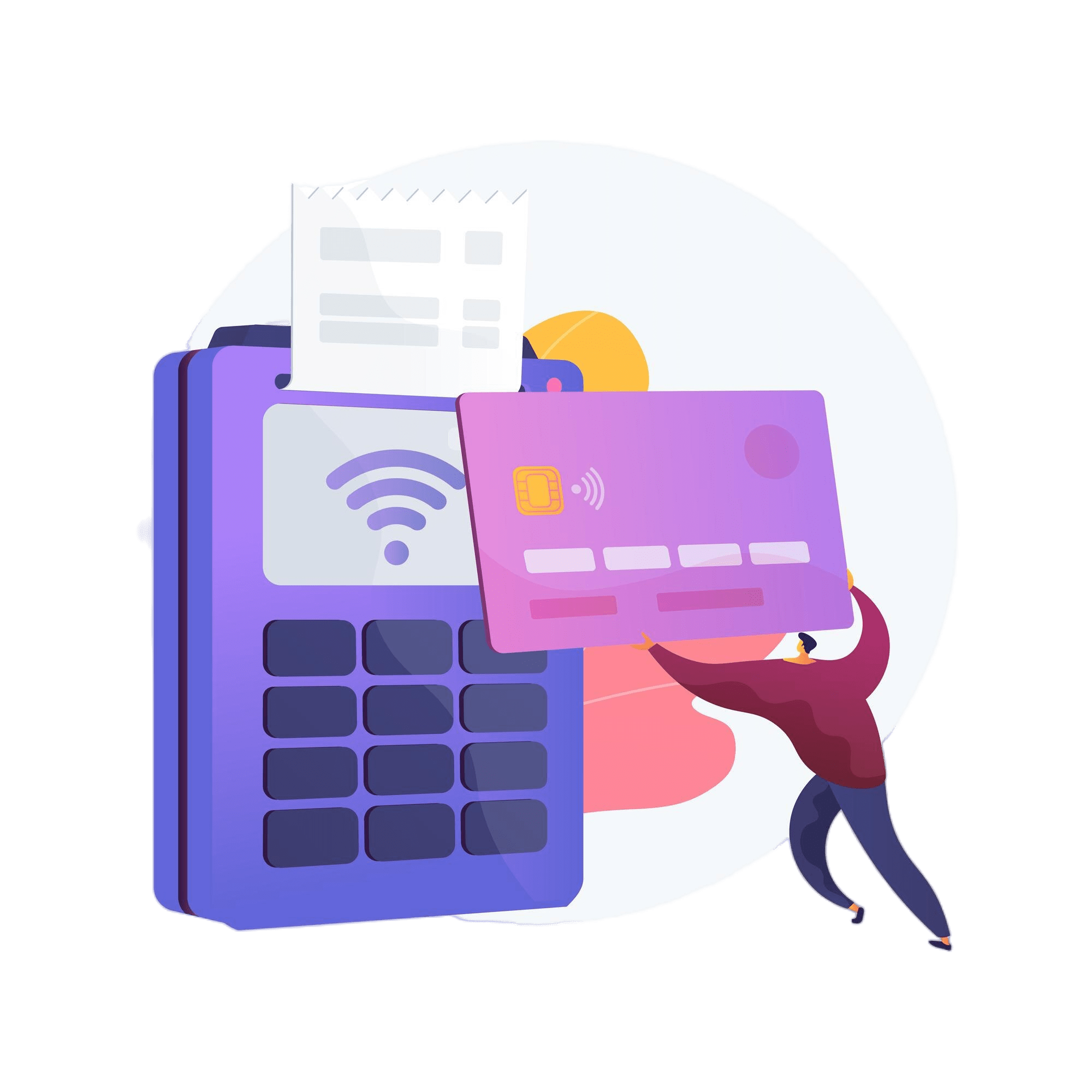 contactless payment abstract concept illustration min