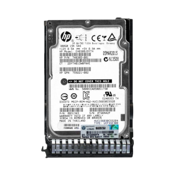 سرور اچ پی HP 300GB 15K SAS 12G SFF