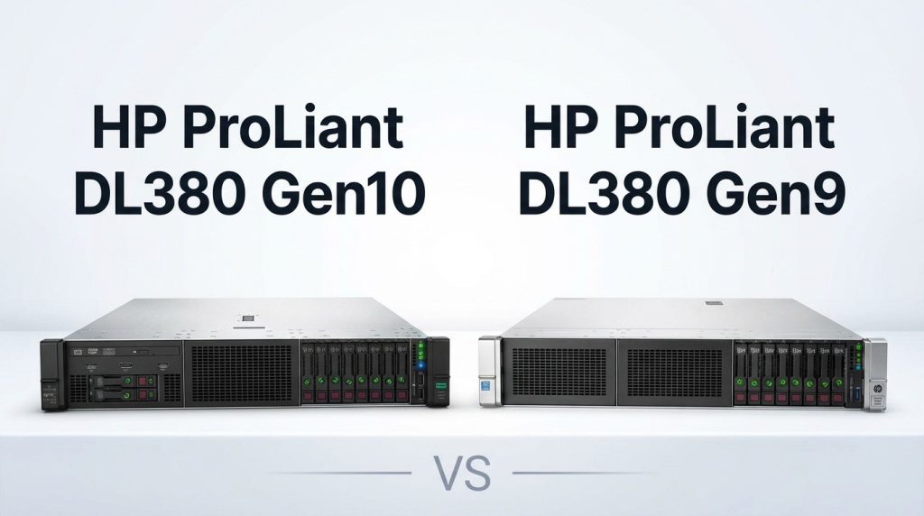 نمایی از شاسی سرور HP DL380 G10